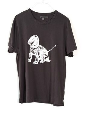 French Connection Men’s Crewneck Cotton Printed Shirt